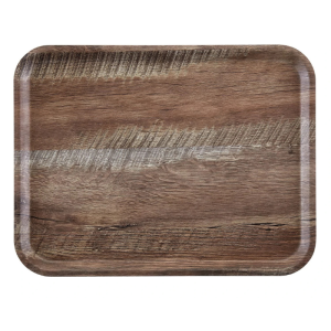 Vassoio Rettangolare Madeira - Quercia Scura - 280 x 200 mm - Cambro