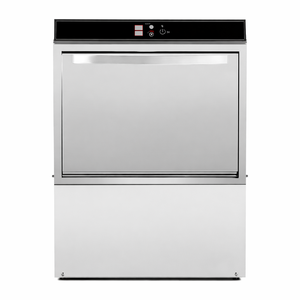 Lavastoviglie Professionale con Dosatore di Liquido di Risciacquo e Detergente e Pompa di Scarico - 50 x 50 cm - Dynasteel