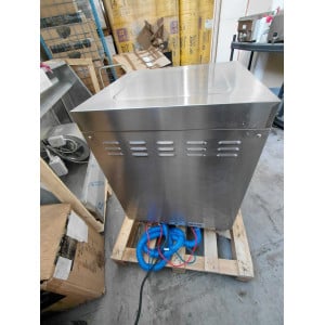 Lavastoviglie Professionale con Dosatore di Liquido di Risciacquo e Detergente e Pompa di Scarico - 50 x 50 cm - Dynasteel