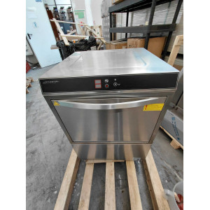 Lavastoviglie Professionale con Dosatore di Liquido di Risciacquo e Detergente e Pompa di Scarico - 50 x 50 cm - Dynasteel