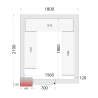 Kit Scaffalatura Camera Fredda 1800x2100 - TEFCOLD, solido e funzionale