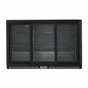 Retrobar Refrigerato Skinplate - 3 Porte Vetrate Scorrevoli - 328 L - Dynasteel