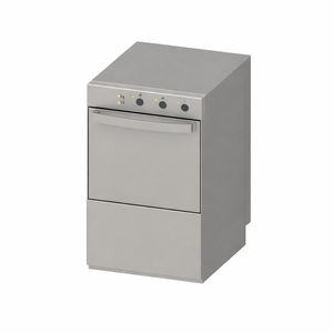 Lavastoviglie Professionale con Dosatore di Liquido di Risciacquo e Detergente - 40 x 40 cm - Dynasteel