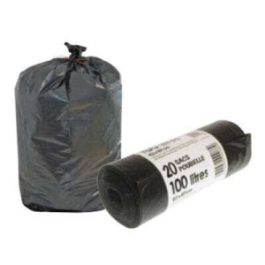 Sacchetto della spazzatura - 160 L - Rotolo di 20 sacchetti - FourniResto
