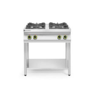 Cucina a Gas - Aperta con Ripiano - 4 Bruciatori - HENDI