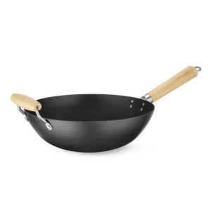 Wok con Manico in Legno - ø 110 mm - HENDI