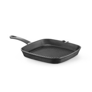 Poêle à Griller en Fonte Carrée - 230 x 230 mm - HENDI