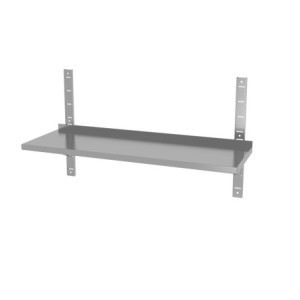 Mensola da Parete Regolabile con 2 Supporti - L 1200 x 300 mm - HENDI
