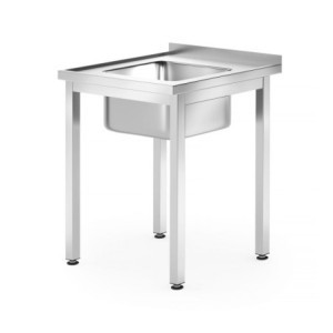 Lavello 1 Vasca Centrale Profi Line - P 600 x L 600 mm - HENDI