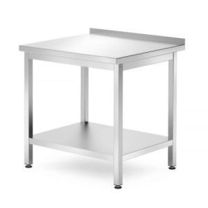 Tavolo da Lavoro a Parete Profi Line con Scaffale - P 700 x L 800 mm - HENDI