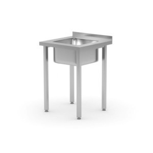 Lavello 1 Vasca al Centro Kitchen Line - P 600 x L 600 mm - HENDI