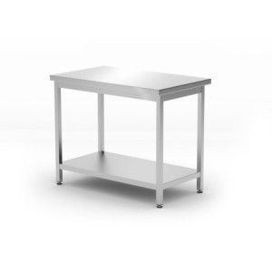 Tavolo da Lavoro Centrale Kitchen Line con Ripiano - P 600 x L 1000 mm - HENDI