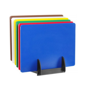 Taglieri HACCP - Set di 6 con Supporto - HENDI