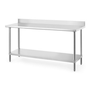 Tavolo da Lavoro con Alzatina e Scaffale - L 1200 mm - HENDI