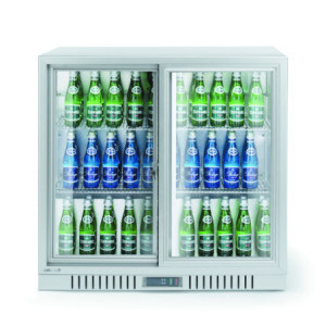 Retro-Bar Bianco - Porte Scorrevoli Doppie - 150 L - HENDI