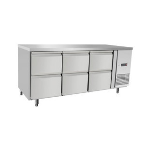 Refrigerator Counter 6 Drawers - 420 L - HENDI