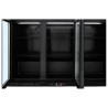 Retrobar Refrigerato Skinplate - 3 Porte a Vetro Battenti - 328 L - Dynasteel