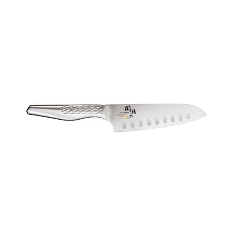 Coltello Santoku alveolato Seki Magoroku Shoso 16,5 cm - Taglio preciso e robusto