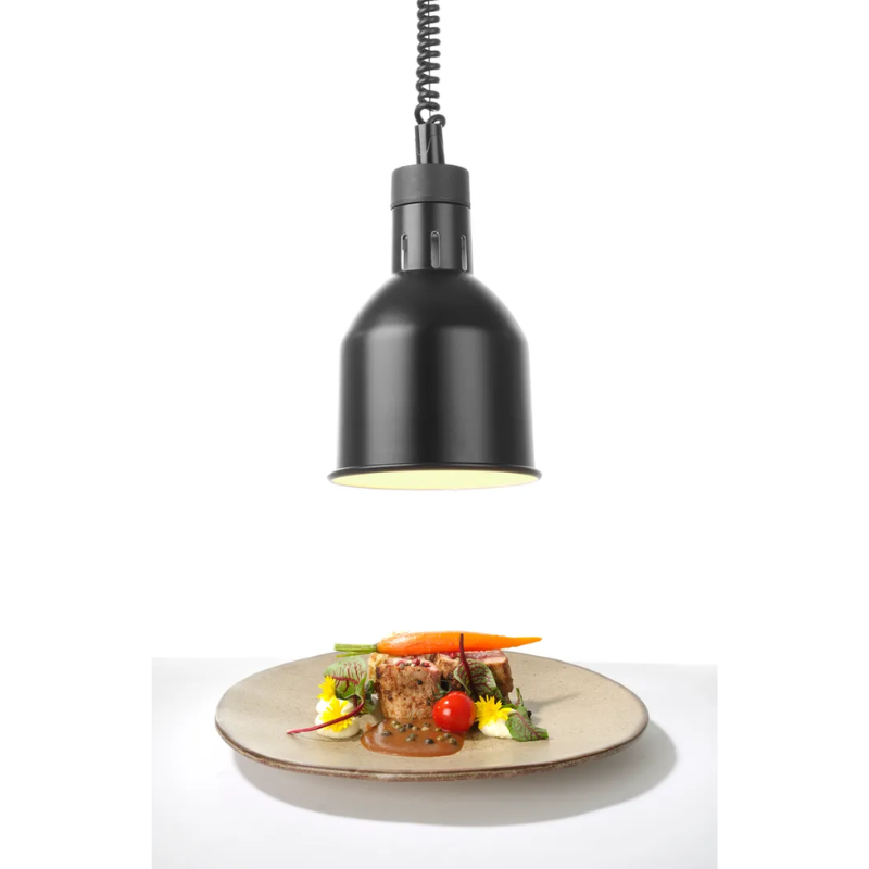 Lampada Riscaldante Cilindrica Nera Regolabile - HENDI