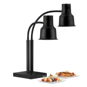 Lampada Riscaldante Doppia Nera - 500 W - Bartscher