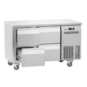 Tavolo Refrigerato Positivo - 4 Cassetti GN 1/1 - Profondità 700 - Bartscher
