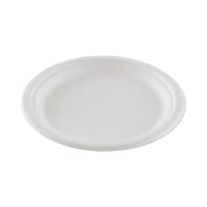 Piatto Rotondo - Fibra Vegetale - 230 x 20,6 mm - Lotto di 50 - FourniResto