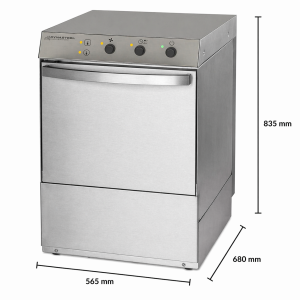 Lavastoviglie Professionale con Dosatore di Liquido di Risciacquo e Detergente - 50 x 50 cm