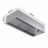 Cappa Cubica 1100 LED Senza Motore - Dynasteel Qualità Inox AISI 304