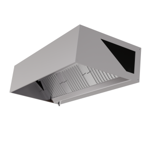 Cappa Cubica 1100 LED Senza Motore - Dynasteel Qualità Inox AISI 304