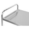 Carrello in acciaio inox a 2 ripiani - Ricondizionato