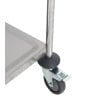 Carrello in acciaio inox a 2 ripiani - Ricondizionato
