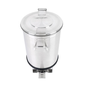 Pattumiera Inox con Pedale - 100 L Ricondizionato