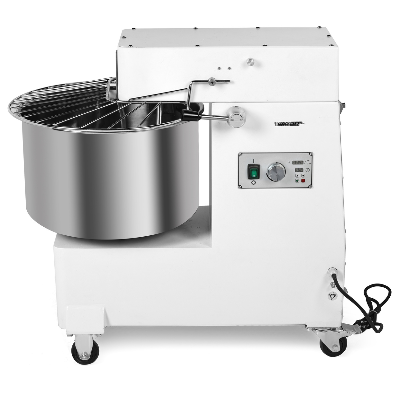 Impastatrice 50 L con Vasca Amovibile e Testa Sollevabile - Velocità Variabile - Dynasteel