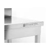 Tavolo Inox 1600x600 mm Alzatina e Ripiano Basso