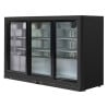 Retrobar Refrigerato 320 L 3 Porte Vetrate Scorrevoli