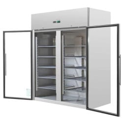 Armadio Refrigerato Positivo 2 Porte Vetrate GN2/1 - 1400 L