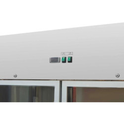 Armadio Refrigerato Positivo 1400 L 2 Porte Vetrate GN 2/1