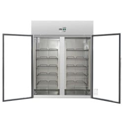 Armadio Refrigerato Positivo 2 Porte Vetrate GN2/1 - 1400 L
