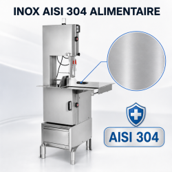 Sega per ossa Pro Dynasteel 2400 mm 2200 W 380 V Inox