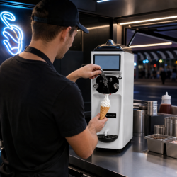 Macchina per Gelato Soft 16 L/h 1050 W - Dynasteel