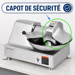 Cutter Orizzontale Professionale 10 L 750 W — Dynasteel