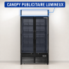 Vetrina per Bevande 736 L 2 Porte in Vetro 2-8 °C R290