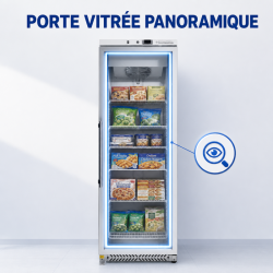 Armadio Congelatore 400 L Vetrato Freddo Ventilato -18/-22°C