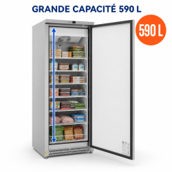 Armadio Congelatore 590 L Inox Freddo Ventilato -22 °C