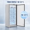 Armadio Congelatore 590 L Inox Freddo Ventilato -22 °C