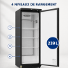 Armadio Refrigerato Positivo 400 L Nero 0/+8°C