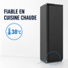 Armadio Refrigerato Positivo 400 L Nero 0/+8°C