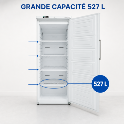 Armadio Refrigerato Ventilato 527 L +2/+8 °C — Porta Piena