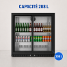 Retrobar Refrigerato 208 L - 2 Porte Scorrevoli