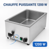 Bain-Marie Pro GN 1/1 20 L 1200 W Inox con Scarico